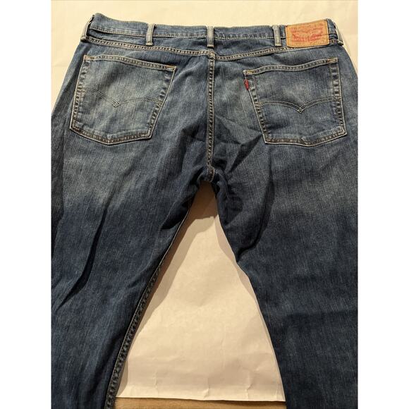 Levi’s 513 Jeans Mens 38x29 Blue Denim Outdoor Y2K Levis Travel Cotton Med Wash - Picture 10 of 10